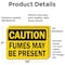 Signmission Fumes May Be Present Caution Sign, Vinyl Decal, 10in W x 7in L, 2PK OS-2PACK-CS-D-710-L-19173 - alternate 2